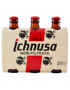 Birra Ichnusa Non Filtrata 5% 33cl X 3 PZ