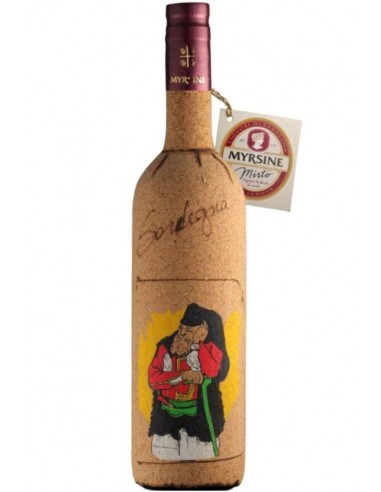 Mirto con Bottiglia in Sughero 27% 20cl Myrsine Liquori