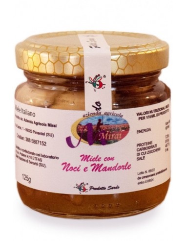 Miele con Noci e Mandorle 125g Azienda Agricola Mirai