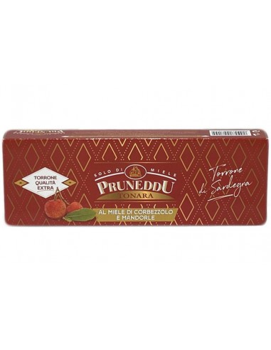 Torrone alle Mandorle e Corbezzolo Astuccio 150g Pruneddu