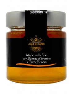 Miele Millefiori con Scorze d'Arancia e Tartufo Nero 100g