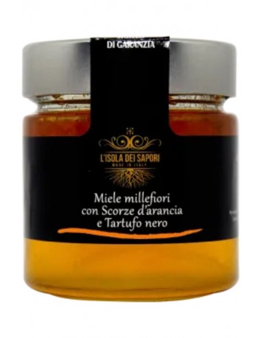 Miele Millefiori con Scorze d'Arancia e Tartufo Nero 100g