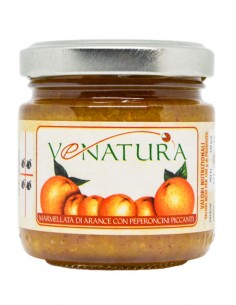 Marmellata di Arance con Peperoncino Vasetto 100g Venatura