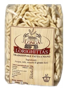 Lorighittas Tradizionali fatte a mano 250g Sa Lorighitta Longa