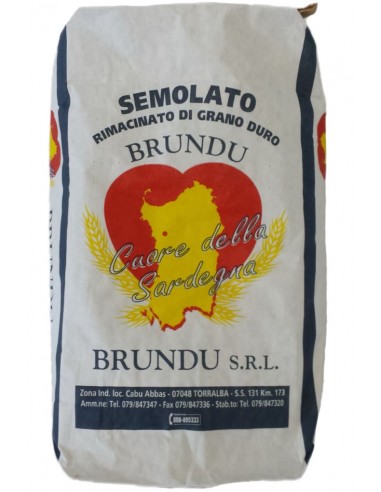 Semolato Rimacinato di Grano Duro 5kg Brundu