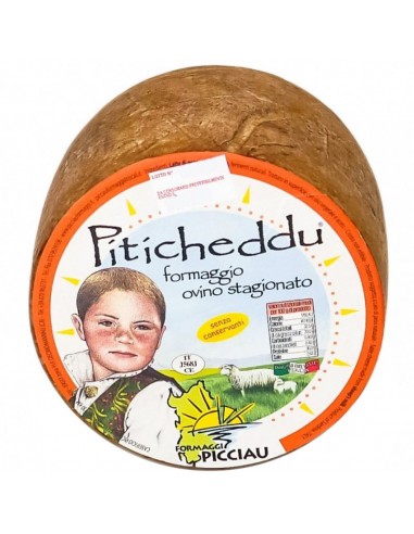 Pecorino Stagionato Piticheddu 1,3kg ca Picciau