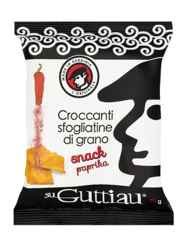 Sfogliatine Croccanti di Grano Gusto Paprika 70g Guttiau Srl