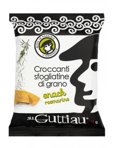 Sfogliatine Croccanti di Grano Gusto Rosmarino 70g Guttiau Srl