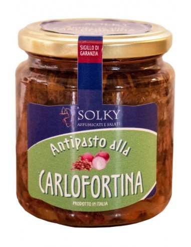 Antipasto di Buzzonaglia, Fagioli e Cipolla Vaso 350g Solky