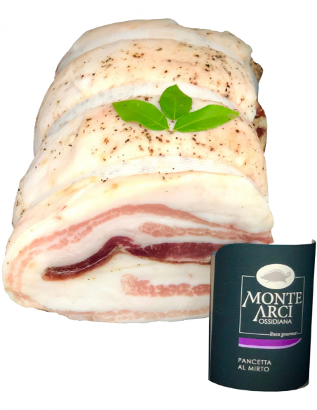 Pancetta Steccata al Mirto S.V. 1,3Kg ca Monte Arci