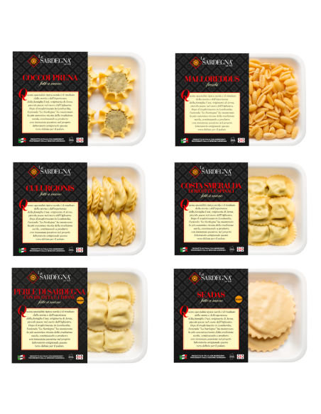 Box di Pasta Fresca Assortita 14 Confezioni La Sardegna