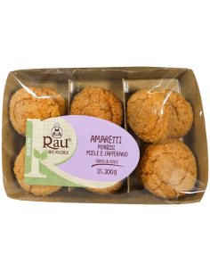 Amaretti con Miele e Zafferano Vaschetta 200g Rau