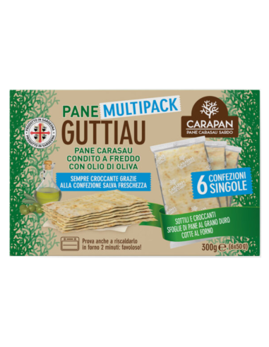 Pane Carasau Guttiau Multipack 6 X 50g Carapan