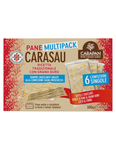 Pane Carasau Tradizionale Multipack 6 X 50g Carapan