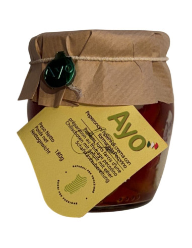 Peperoncini Ripieni con Crema di Formaggio Pecorino 180g Ayo