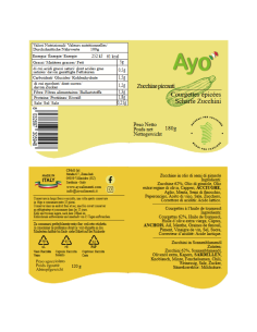 Zucchine Piccanti 180g Ayo 2