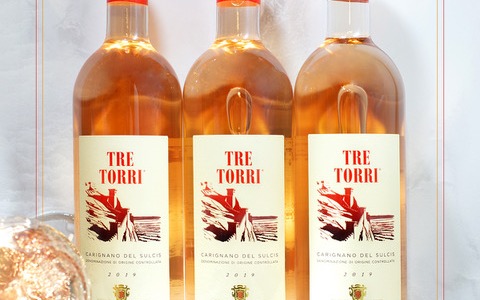 Dalla Cantina Santadi, il Tre Torri Carignano del Sulcis Rosato DOC! 
