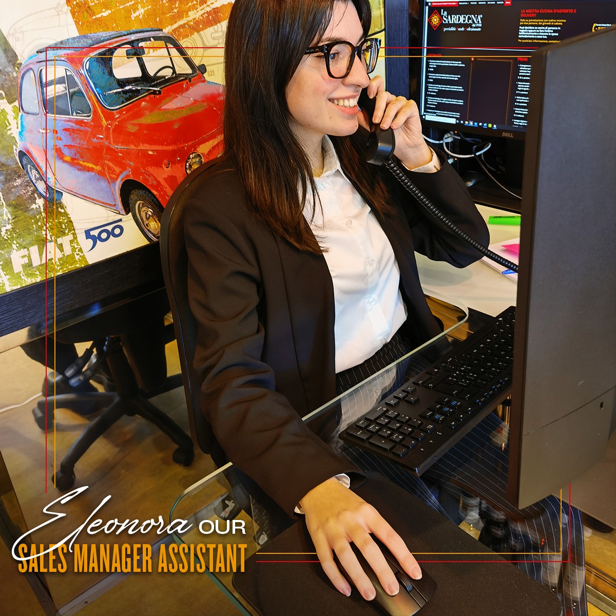 Eleonora, our sales management assistant