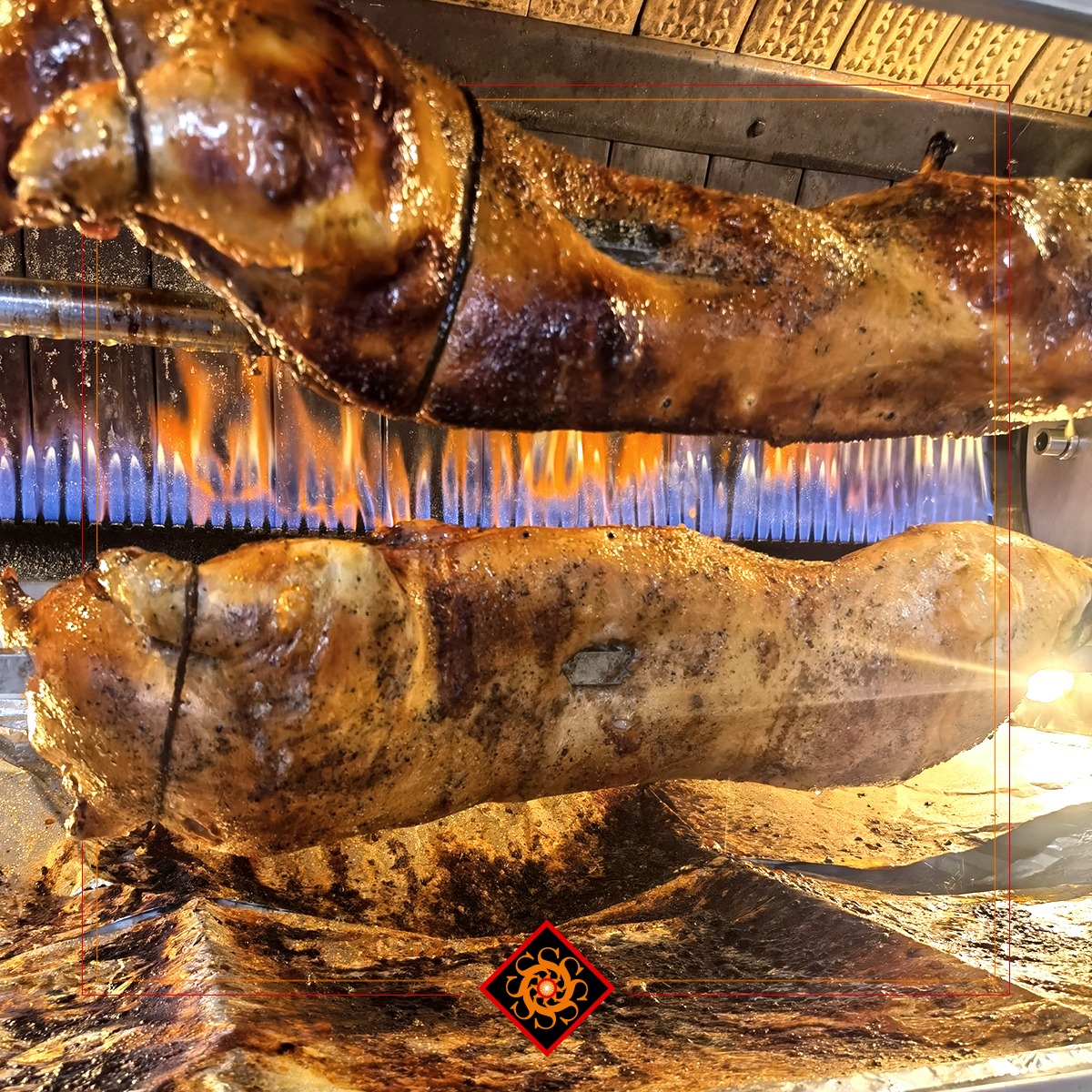 Il maialino allo spiedo